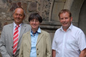 J�rg Meister, Notifier by Honeywell; Lilli Su�mann, Architektin Dom Magdeburg; Bernd Timm, ABL GmbH & Co. KG