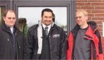 Von links nach rechts: Andreas Fritsche (FRIBA), Thorsten Schwarz (Notiﬁer), Horst Heine (Scheerer)