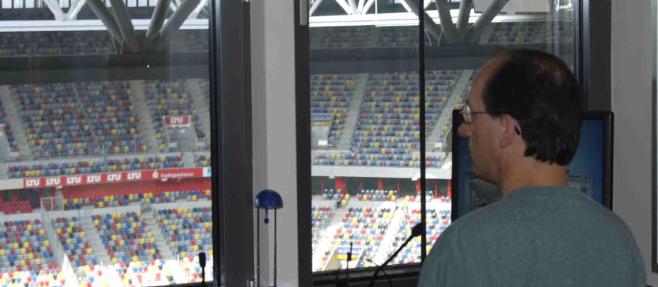 Brandmelderzentrale in der Arena